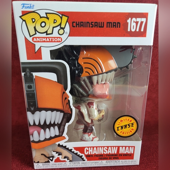 Chainsaw Man chase exclusive funko # 1677 (nib) With pop protector - Picture 2 of 6